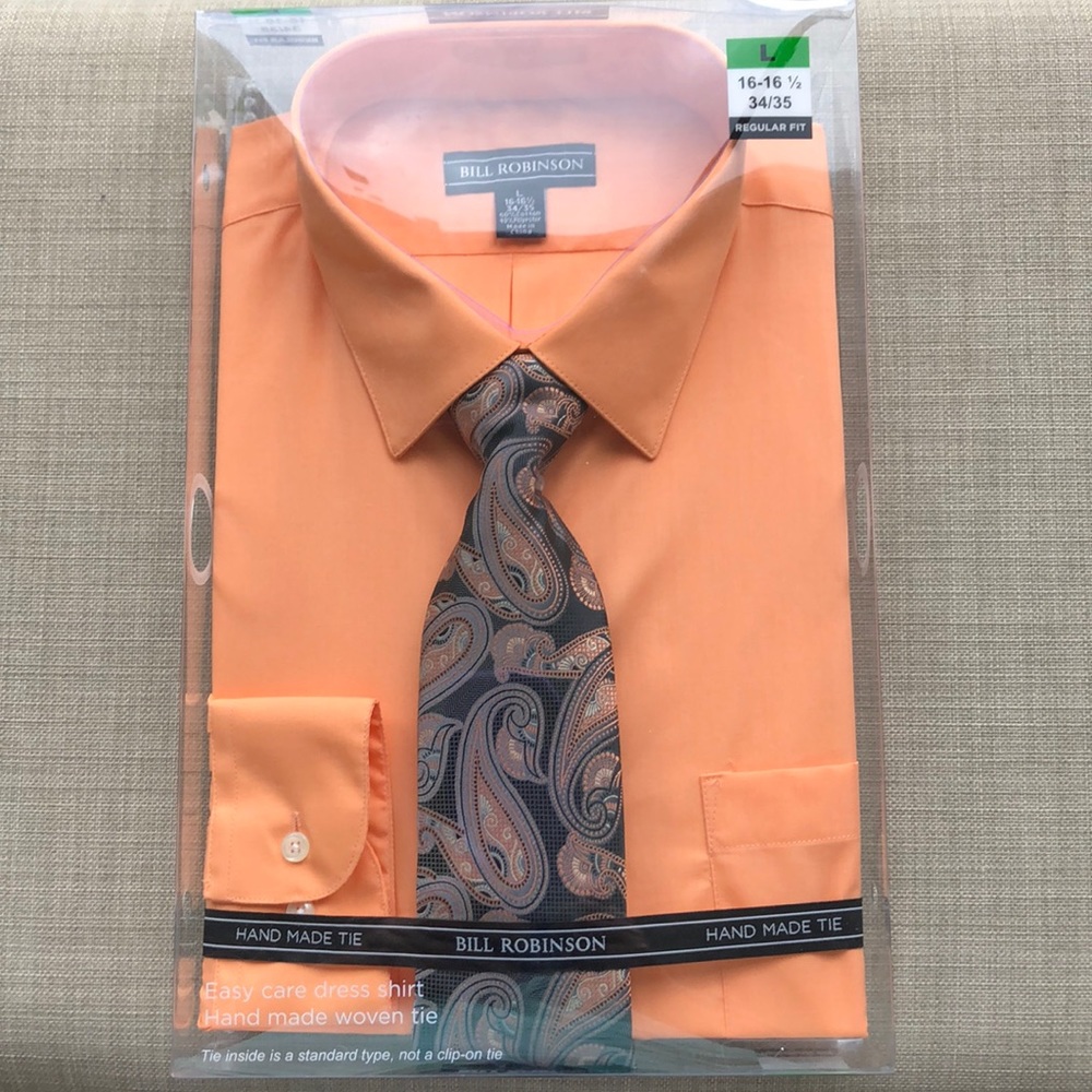 Men’s New Bill Robinson Dress shirt with Tie
